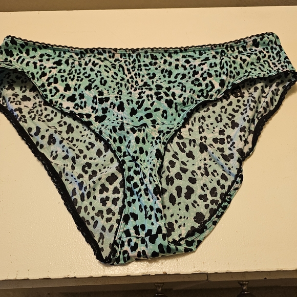 Torrid Teal cheetah bra and panties set. Bra 42C panties 2xl - Picture 2 of 8